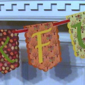 Fall Themed Thankful Banner For Your Thanksgiving..
