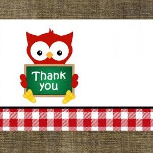 Teacher Gift Thank You Note Cards Set Of 8