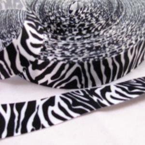 1 Yards 7/8" Zebra Print Ribbon In..