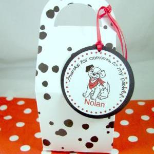 Dalmatian Spotted Favor Boxes With Personalized..