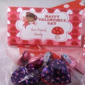 Diy Printable Fairy Valentine Treat Bag Topper