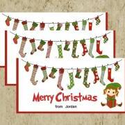 Christmas Treat Bag Topper/ DIY Printable/ Merry Christmas Elf